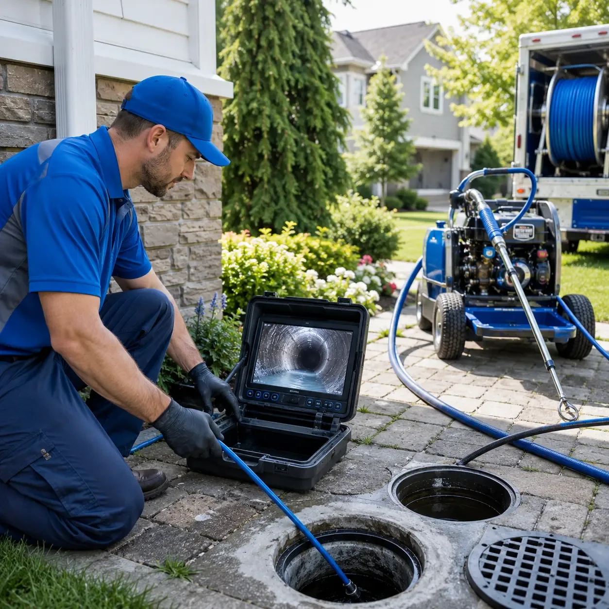 Outdoor drain cleaning professionals serving Cantrall, IL