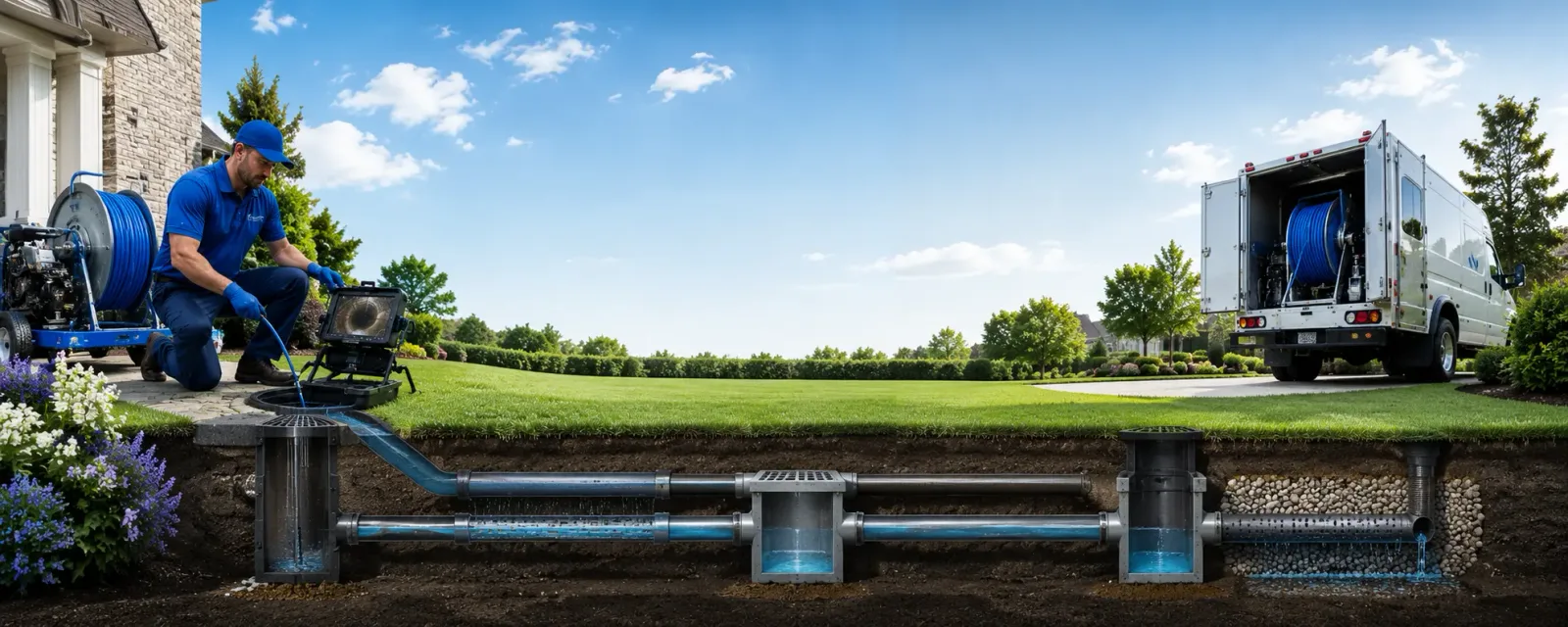 Outdoor drain cleaning information for Cantrall, IL